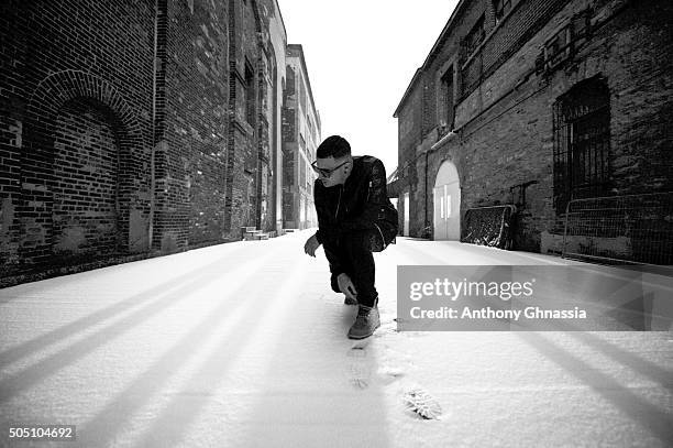 Snake is photographed for Self Assignment on December 25, 2015 in Vancouver and Montreal, Canada.