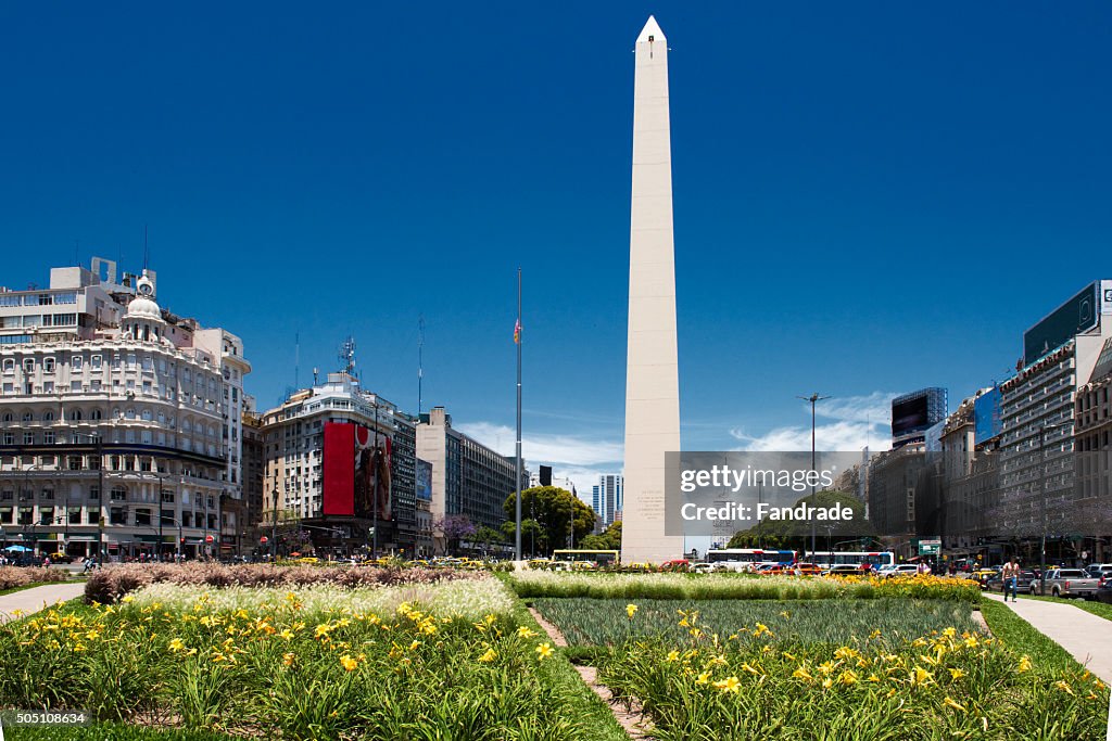 Buenos Aires, Obelisk, Avenue July 9