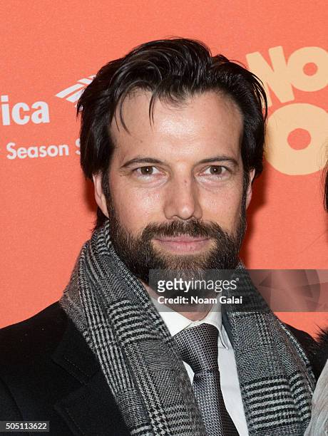 Lorenzo Pisoni attends "Noises Off" Broadway opening night at American Airlines Theatre on January 14, 2016 in New York City.