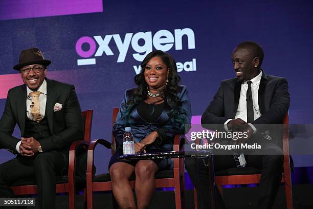 NBCUniversal Press Tour, January 2016 -- Oxygen Media's "Like a Boss" Session -- Pictured: Nick Cannon, Boss and Executive Producer; Glenn Drekia, Bu...