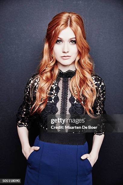 Katherine McNamara of ABC Networks FREEFORMS's 'Shadowhunters: The Mortal Instruments' poses in the Getty Images Portrait Studio at the 2016 Winter...