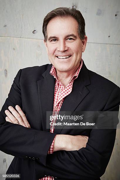 Jim Nantz of CBS's 'Superbowl 50 Anchors' poses in the Getty Images Portrait Studio at the 2016 Winter Television Critics Association press tour at...