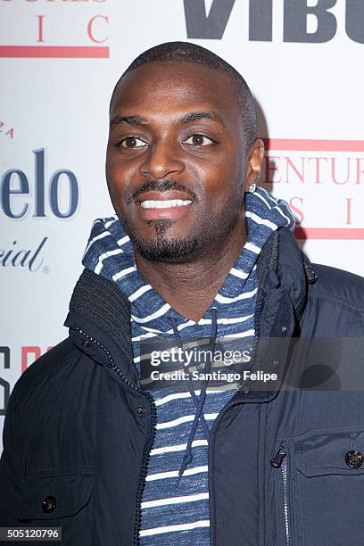 Plaxico Burress attends Add Ventures Music Official Launch Party at Stage 48 on January 14, 2016 in New York City.