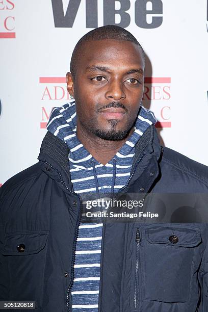 Plaxico Burress attends Add Ventures Music Official Launch Party at Stage 48 on January 14, 2016 in New York City.