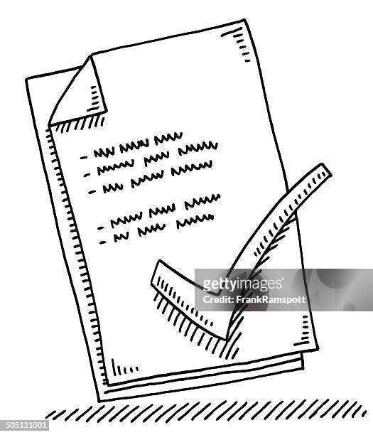 check mark papier blatt zeichnen - körpersprache stock-grafiken, -clipart, -cartoons und -symbole