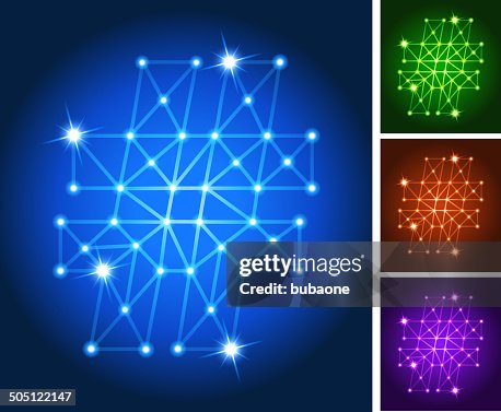Hashtag Triangular Hashtag On Triangular Nodes Connection Structure Vector Art High-Res ...