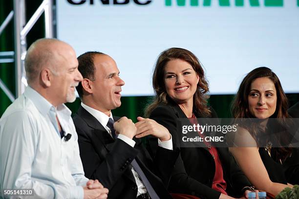 NBCUniversal Press Tour, January 2016 -- CNBC's "CNBC Primetime" Session -- Pictured: Jim Ackerman, EVP, Primetime Alternative, CNBC; Marcus Lemonis,...