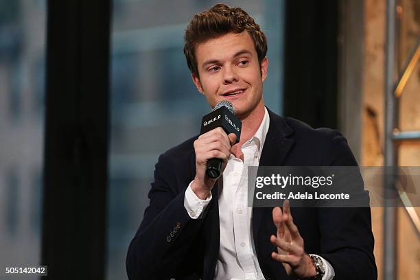 Jack Quaid discusses "Vinyl" at AOL Studios In New York on January 15, 2016 in New York City.