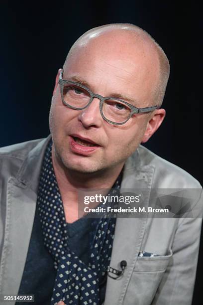 Executive Producer/Creator Jacco Doornbos speaks onstage during "The Passion" panel discussion at the FOX portion of the 2015 Winter TCA Tour at the...