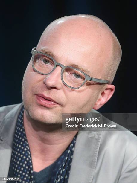 Executive Producer/Creator Jacco Doornbos speaks onstage during "The Passion" panel discussion at the FOX portion of the 2015 Winter TCA Tour at the...