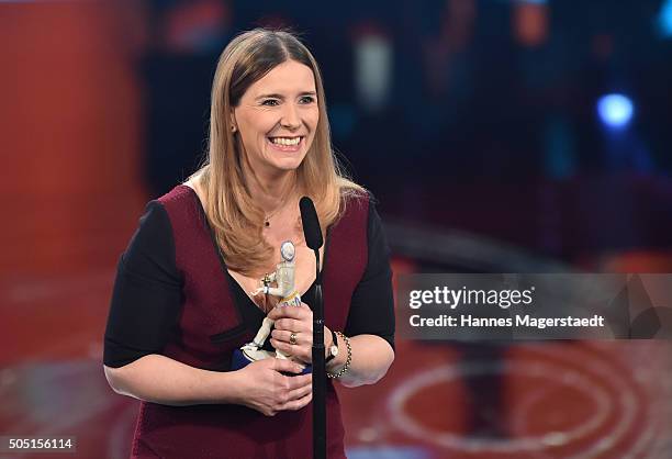 Dorothe Beinemeier during the Bavarian Film Award 2016 show at Prinzregententheater on January 15, 2016 in Munich, Germany.