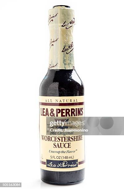 léa & perrins worcestershire molho - molho de sobremesa imagens e fotografias de stock