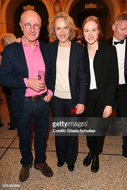 Juliane Koehler and her daughter Fanny Koehler during the Bavarian Film Award 2016 at Prinzregententheater on January 15, 2016 in Munich, Germany.