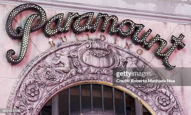 Paramount Build Paramount building with its magnificently carved facade arch.... News ...