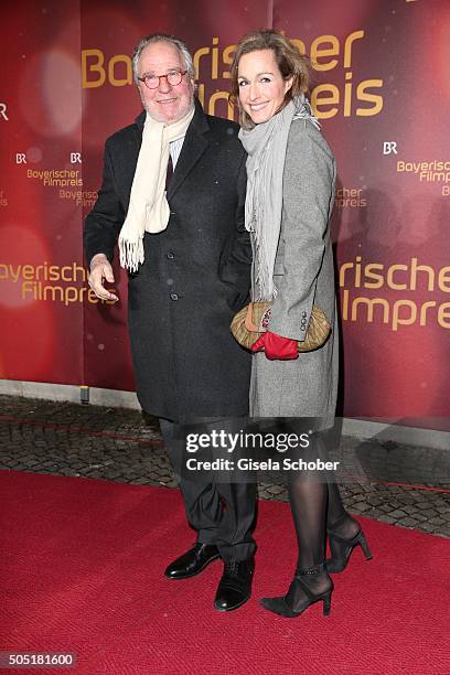 Friedrich von Thun and his daughter Gioia von Thun during the Bavarian Film Award 2016 at Prinzregententheater on January 15, 2016 in Munich, Germany.