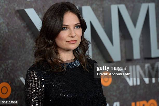 MacKenzie Meehan attends the "Vinyl" New York premiere at Ziegfeld Theatre on January 15, 2016 in New York City.