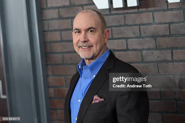 Terence Winter attends the "Vinyl" New York premiere at Ziegfeld Theatre on January 15, 2016 in New York City.