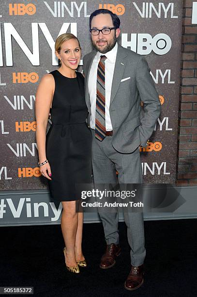 Byrne attends the "Vinyl" New York premiere at Ziegfeld Theatre on January 15, 2016 in New York City.