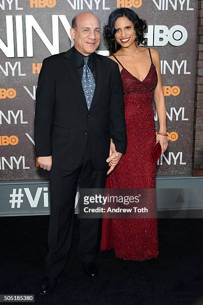 Paul-Ben Victor attends the "Vinyl" New York premiere at Ziegfeld Theatre on January 15, 2016 in New York City.