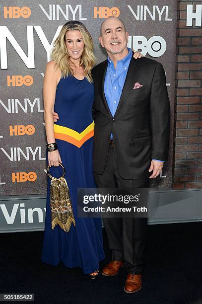 Terence Winter attends the "Vinyl" New York premiere at Ziegfeld Theatre on January 15, 2016 in New York City.