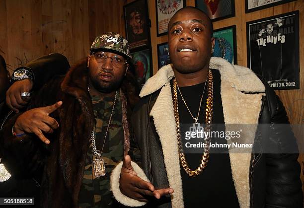 Windsor "Slow" Lubin and Trav attend Webster Hall on January 12 in New York City.