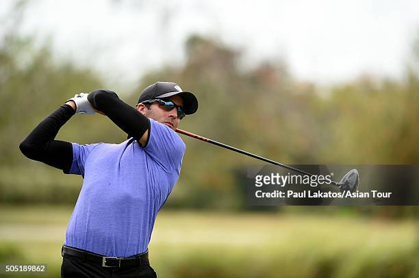 Greg Moss of the USA during the Asian Tour Qualifying School Final Stage at Springfield Royal Country Club on January 16, 2016 in Hua Hin, Thailand.