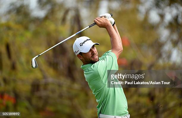 Kevin McLister of the USA during the Asian Tour Qualifying School Final Stage at Springfield Royal Country Club on January 16, 2016 in Hua Hin,...