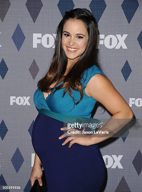 Actress Melissa Fumero attends the FOX winter TCA 2016 All-Star party at The Langham Huntington Hotel and Spa on January 15, 2016 in Pasadena,...
