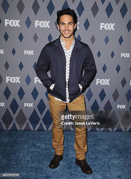 Actor Carlos PenaVega attends the FOX winter TCA 2016 All-Star party at The Langham Huntington Hotel and Spa on January 15, 2016 in Pasadena,...