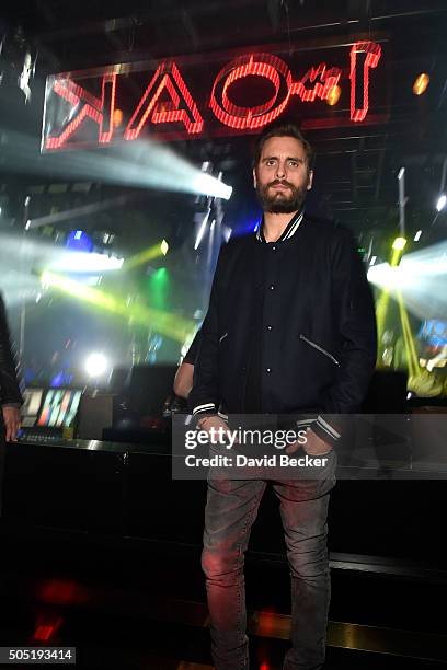 Television personality Scott Disick appears at 1 OAK Nightclub at The Mirage Hotel & Casino on January 15, 2016 in Las Vegas, Nevada.