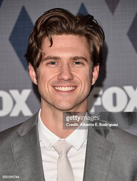Actor Aaron Tveit attends the FOX Winter TCA 2016 All-Star Party at The Langham Huntington Hotel and Spa on January 15, 2016 in Pasadena, California.
