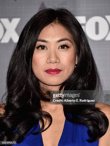 Actress Liza Lapira attends the FOX Winter TCA 2016 All-Star Party at The Langham Huntington Hotel and Spa on January 15, 2016 in Pasadena,...