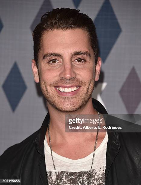 Singer Nick Fradiani attends the FOX Winter TCA 2016 All-Star Party at The Langham Huntington Hotel and Spa on January 15, 2016 in Pasadena,...