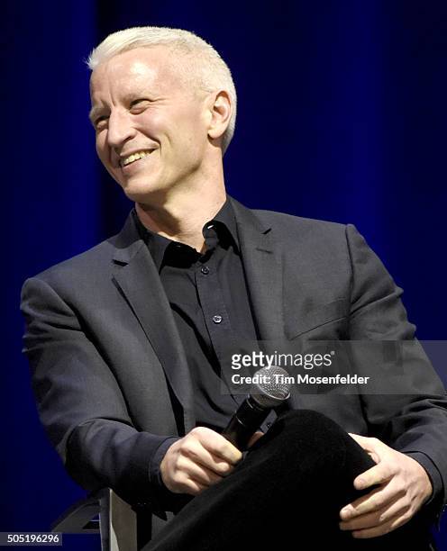 Anderson Cooper performs during the AC2 tour at The Masonic on January 15, 2016 in San Francisco, California.