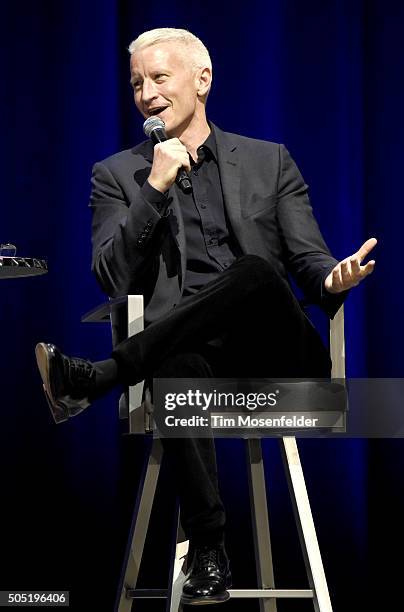 Anderson Cooper performs during the AC2 tour at The Masonic on January 15, 2016 in San Francisco, California.