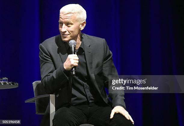 Anderson Cooper performs during the AC2 tour at The Masonic on January 15, 2016 in San Francisco, California.