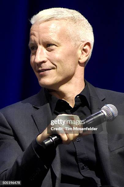 Anderson Cooper performs during the AC2 tour at The Masonic on January 15, 2016 in San Francisco, California.