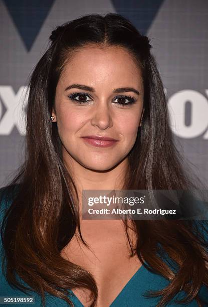 Actress Melissa Fumero attends the FOX Winter TCA 2016 All-Star Party at The Langham Huntington Hotel and Spa on January 15, 2016 in Pasadena,...