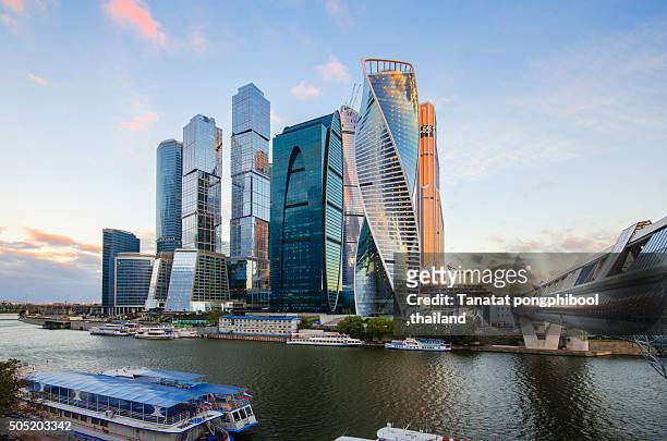 moscow international business center. - moscow international business center stock pictures, royalty-free photos & images