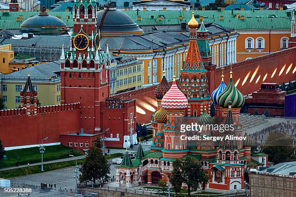 close up view of moscow kremlin - kremlin stock pictures, royalty-free photos & images
