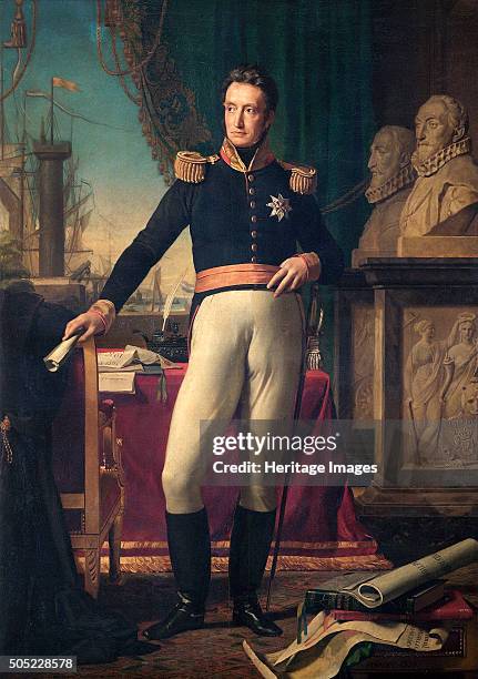 Portrait of King William I of the Netherlands, 1823. From the collection of Apsley House, London. Artist: Francois-Joseph Navez.