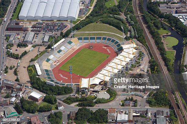 Don Valley Stadium, Sheffield, South Yorkshire, 2007. Aerial view. This athletics stadium was completed in 1990 to help host the World Student Games...