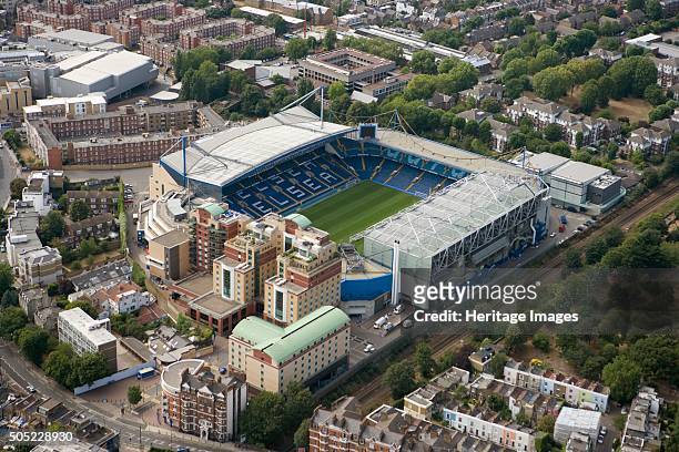 Stamford Bridge Football Ground, London, 2006. Aerial view of the home of Chelsea Football Club. Artist: Historic England Staff Photographer.