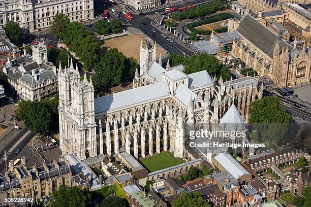 Westminster Abbey, London, 2006. Aerial view. Artist: Historic England Staff Photographer.