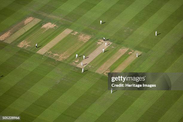 Lords Cricket Ground, St John's Wood, London, 8 August 2006. The match in progress is the first day of Middlesex versus Hampshire in the County...