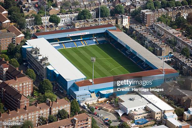 Loftus Road football stadium, Shepherds Bush, London, 2006. Aerial view of the home of Queens Park Rangers Football Club . Artist: Historic England...