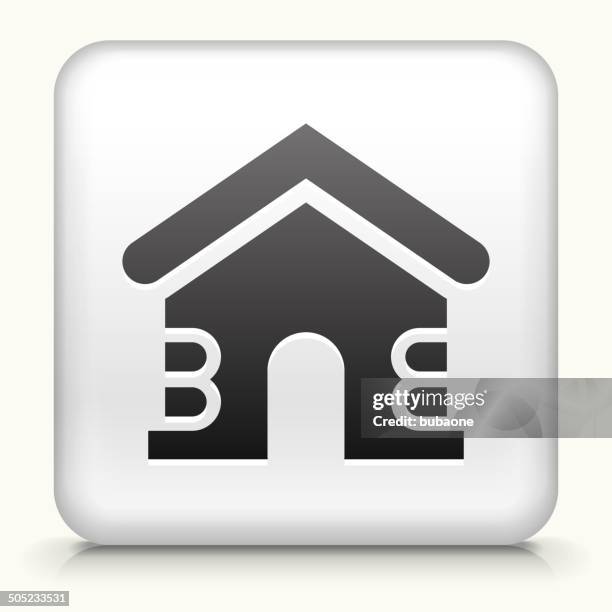 square button with playhouse royalty free vector art - playhouse stock illustrations