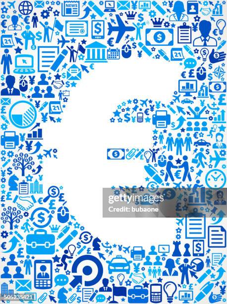 euro on business royalty free vector art pattern background - networking event drinks stock illustrations