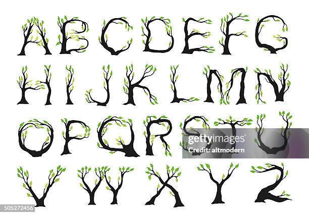 Tree Lettering Calligraphy 3,308 The Alphabet Tree Stock Photos, High-Res Pictures, and Images ...