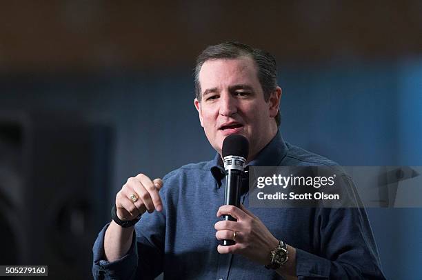 Republican presidential candidate Sen. Ted Cruz speaks to guests at the 2016 South Carolina Tea Party Coalition Convention on January 16, 2016 in...
